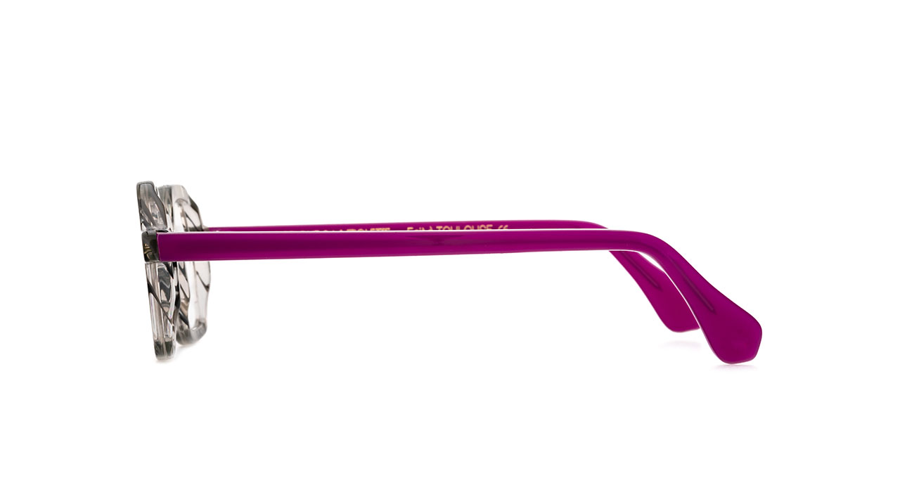 Paire de lunettes de vue La-brique-et-la-violette Squarro couleur mauve - Côté droit - Doyle