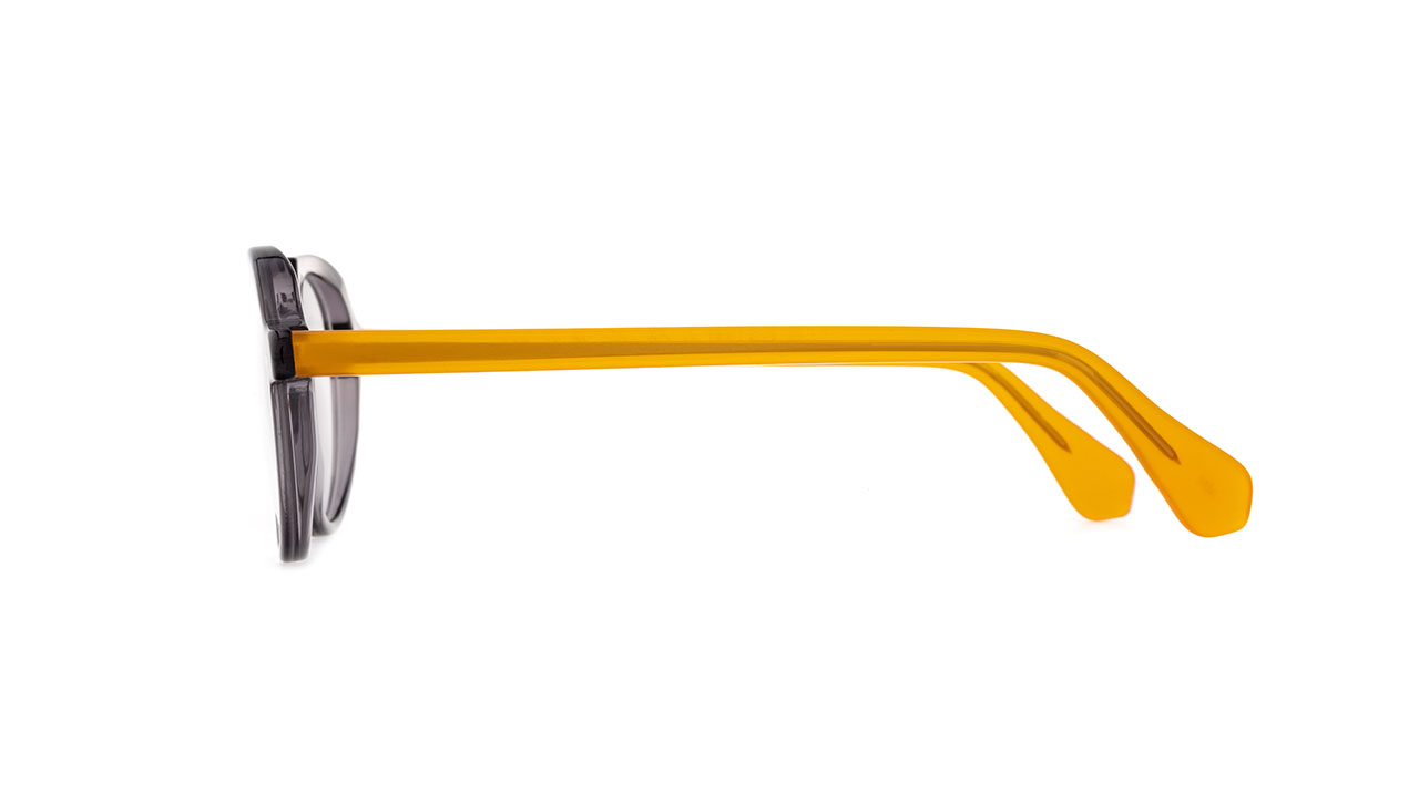 Paire de lunettes de vue La-brique-et-la-violette Sultan couleur gris - Côté droit - Doyle