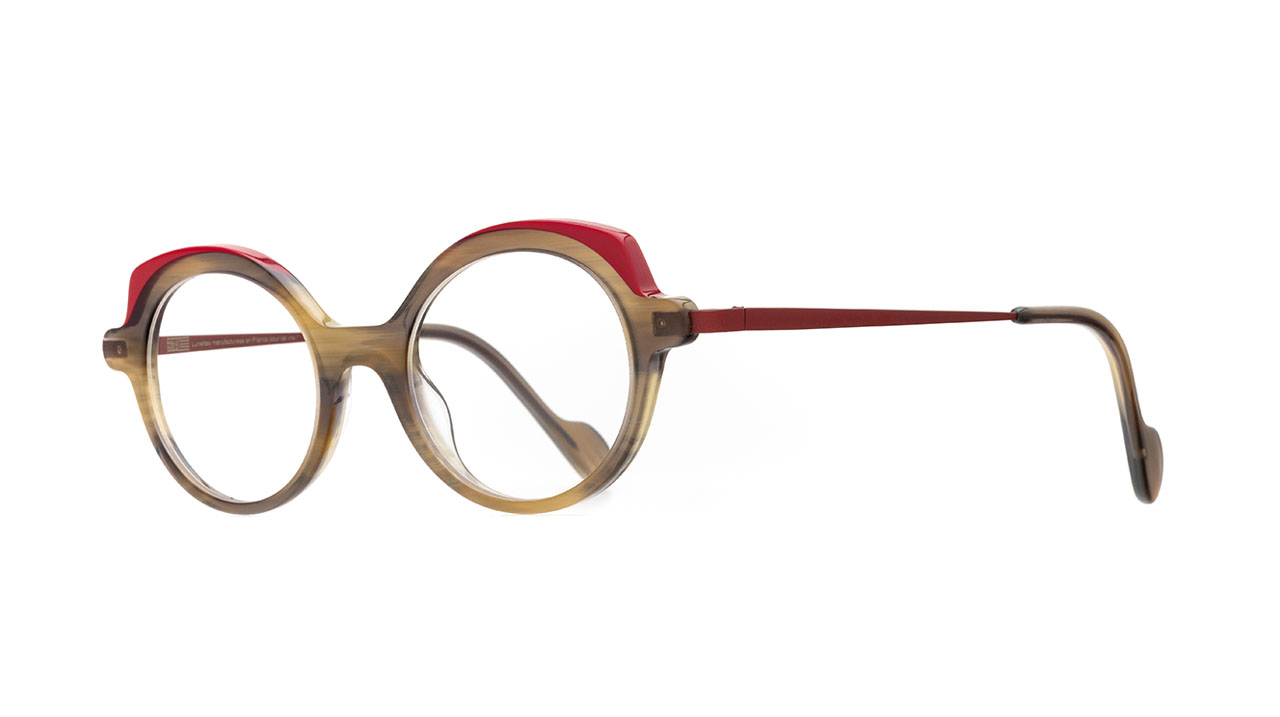 Paire de lunettes de vue Naoned Ardana couleur brun - Côté à angle - Doyle