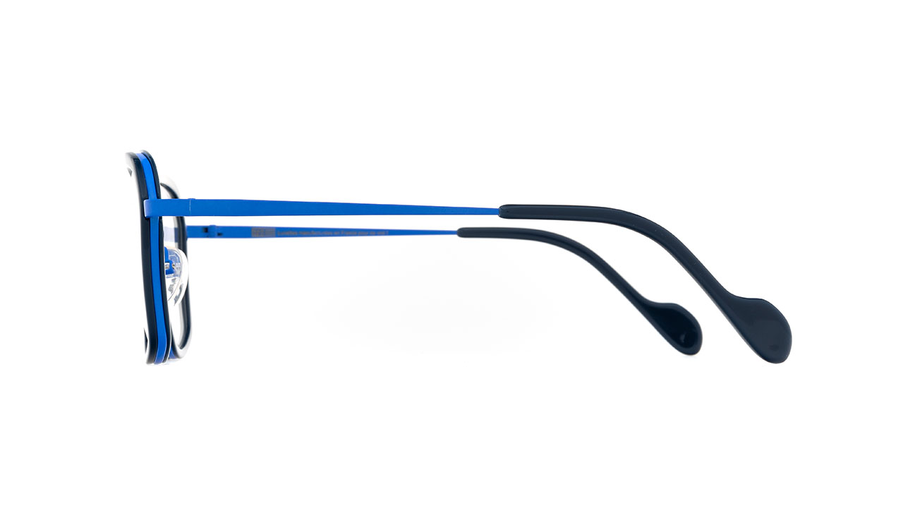 Paire de lunettes de vue Naoned Koad couleur bleu - Côté droit - Doyle