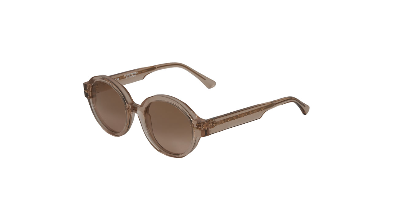 Paire de lunettes de soleil Ahlem Rue du soleil /s couleur sable - Côté à angle - Doyle