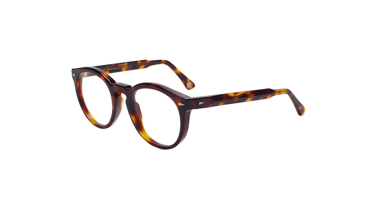 Paire de lunettes de vue Ahlem Saint germain couleur havane - Côté à angle - Doyle