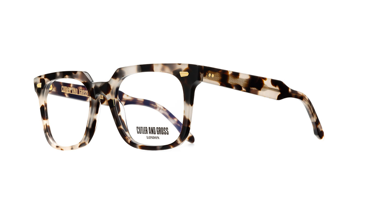 Paire de lunettes de vue Cutler-and-gross 1387 couleur brun - Côté à angle - Doyle
