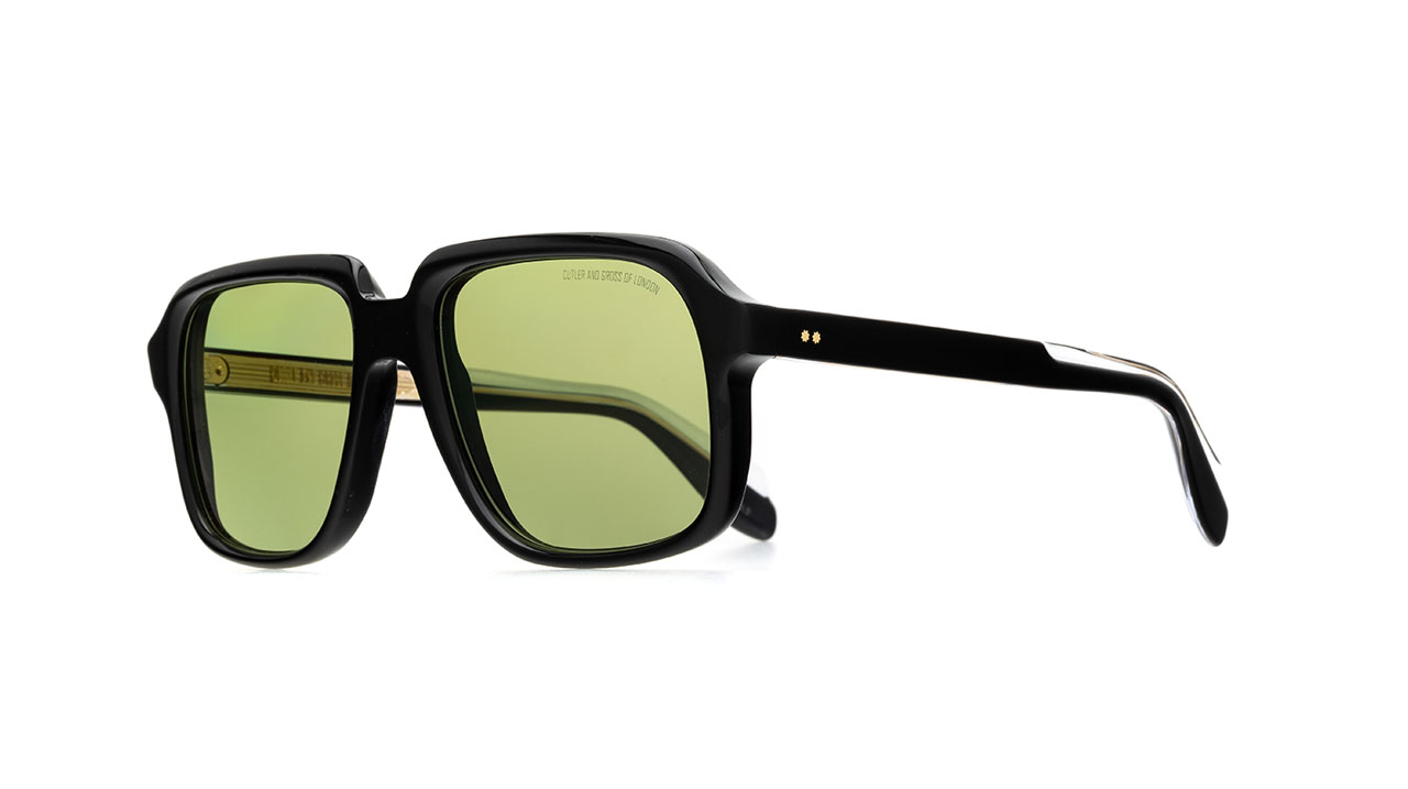 Paire de lunettes de soleil Cutler-and-gross 1397 /s couleur noir - Côté à angle - Doyle