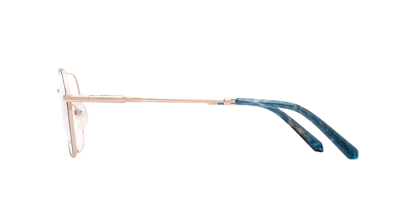 Paire de lunettes de vue Lulu-castagnette Lfmm137 couleur bleu - Côté droit - Doyle