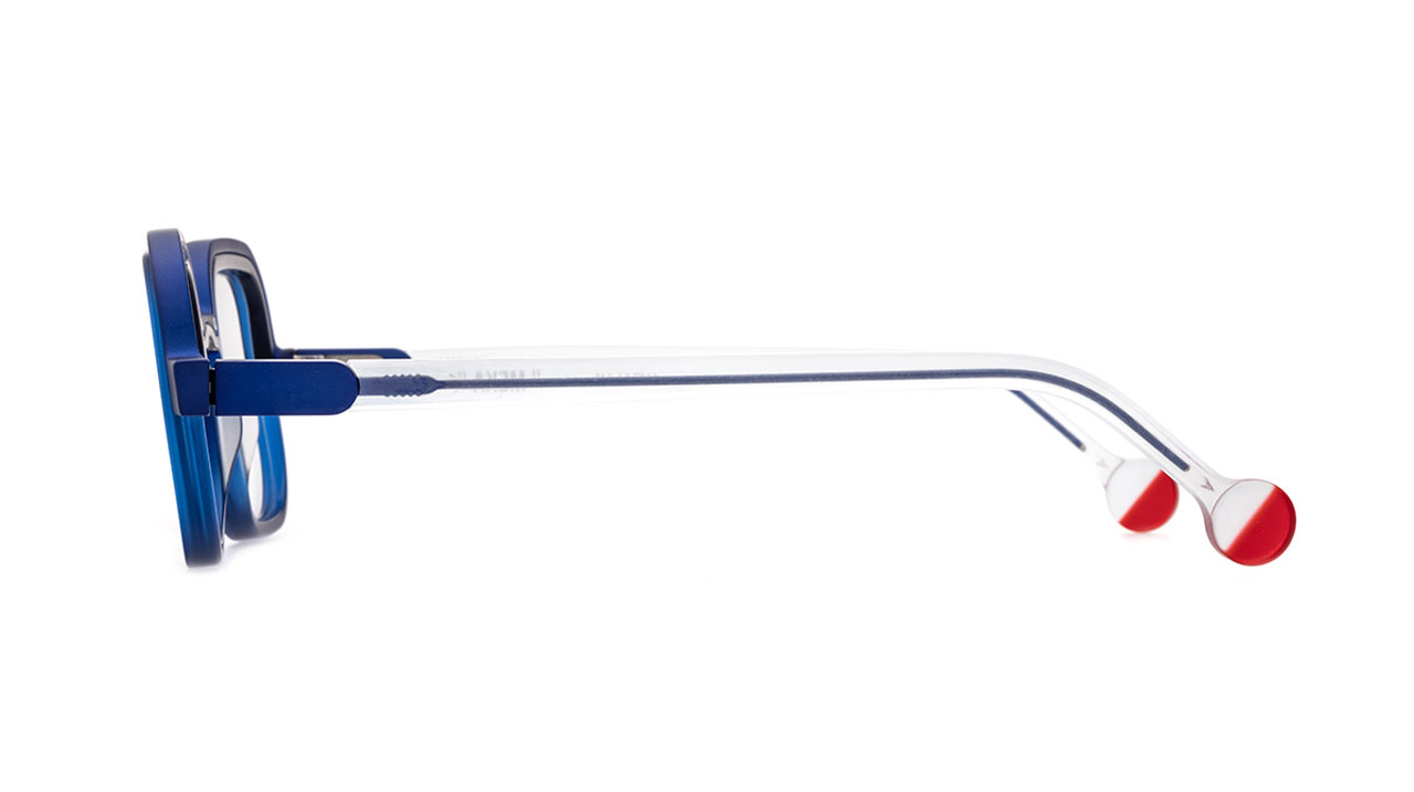 Paire de lunettes de vue Anne-et-valentin Meka couleur bleu - Côté droit - Doyle