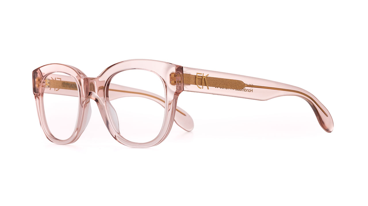 Paire de lunettes de vue Emmanuelle-khanh Ek 1616 couleur rose - Côté à angle - Doyle