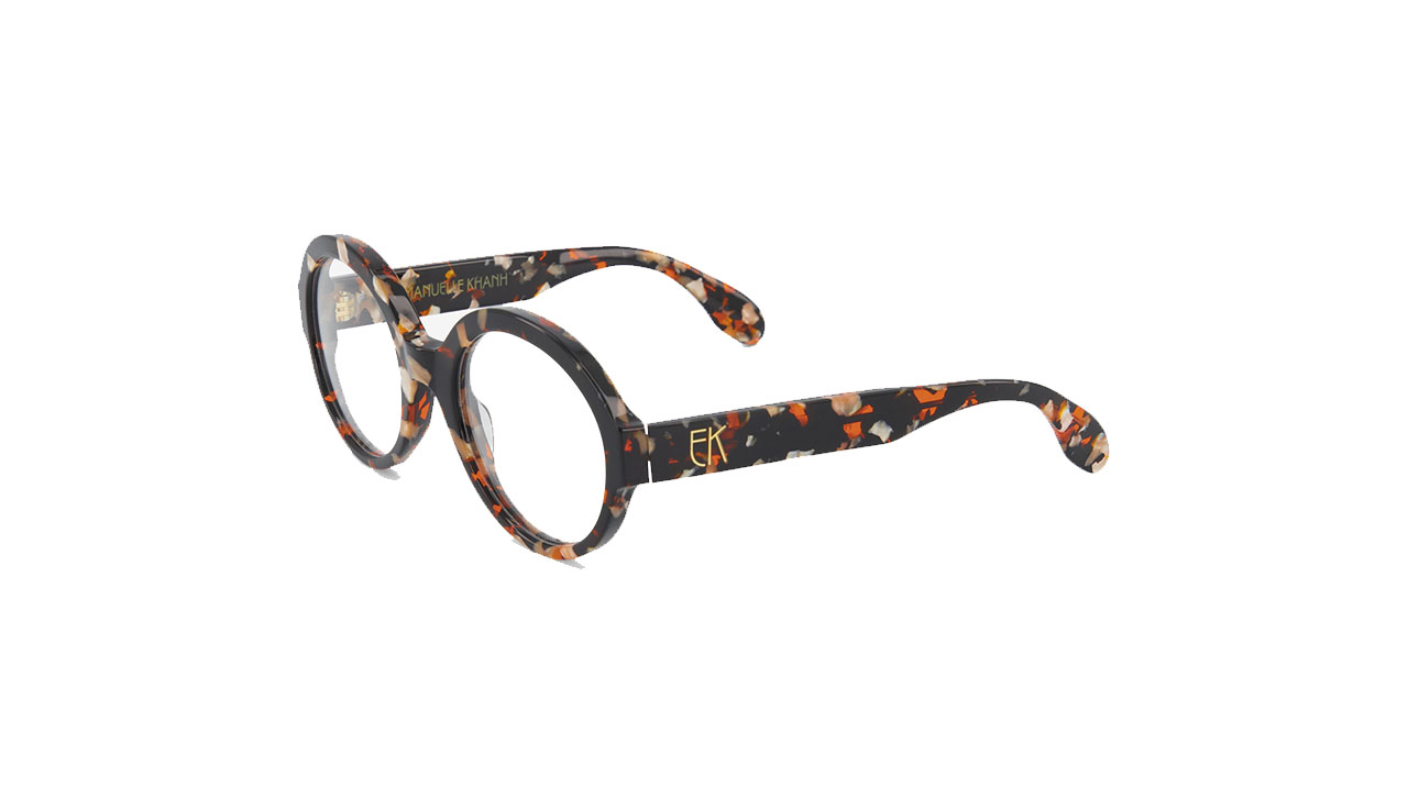 Paire de lunettes de vue Emmanuelle-khanh Ek 1522 couleur noir - Côté à angle - Doyle