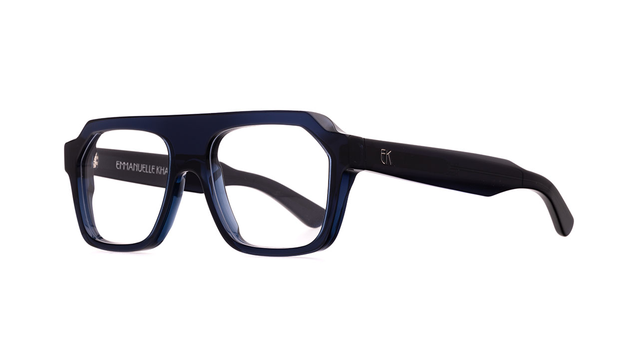 Paire de lunettes de vue Emmanuelle-khanh Ek 1994 couleur marine - Côté à angle - Doyle