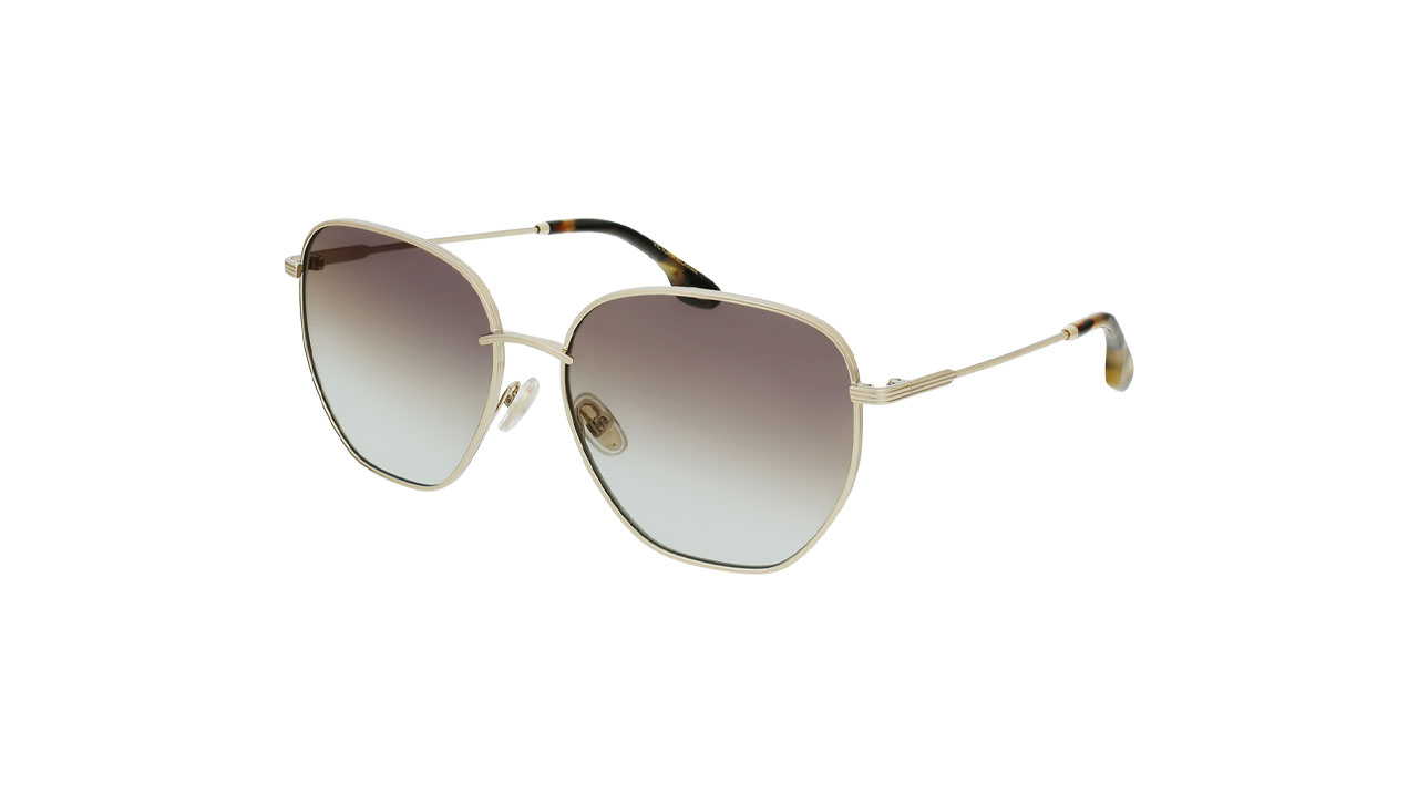 Paire de lunettes de soleil Victoria-beckham Vb219s couleur or - Côté à angle - Doyle