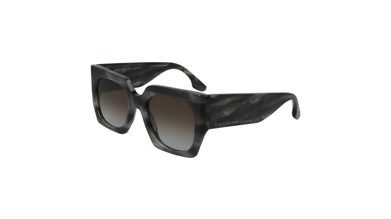 Paire de lunettes de soleil Victoria-beckham Vb608s couleur brun - Côté à angle - Doyle