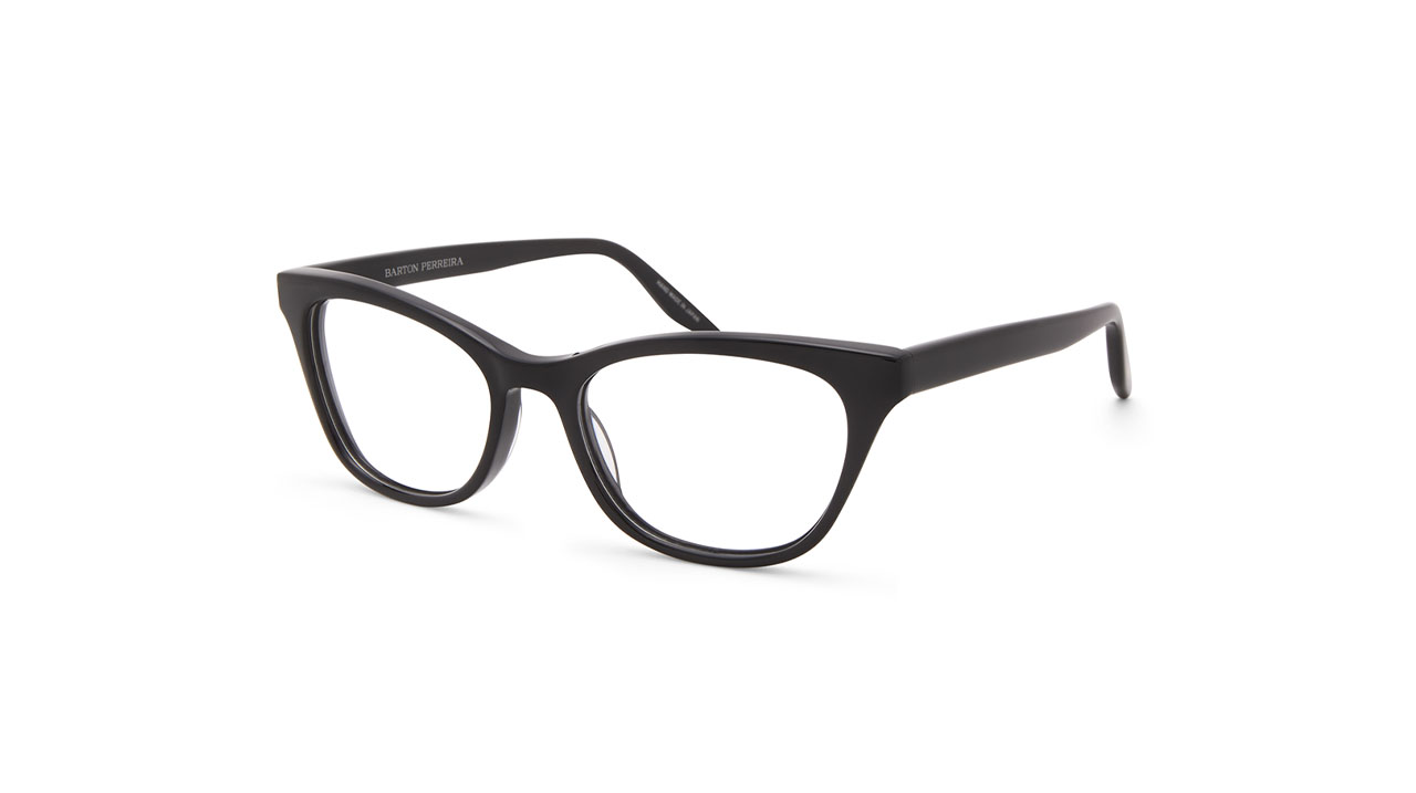 Paire de lunettes de vue Barton-perreira Nina couleur noir - Côté à angle - Doyle