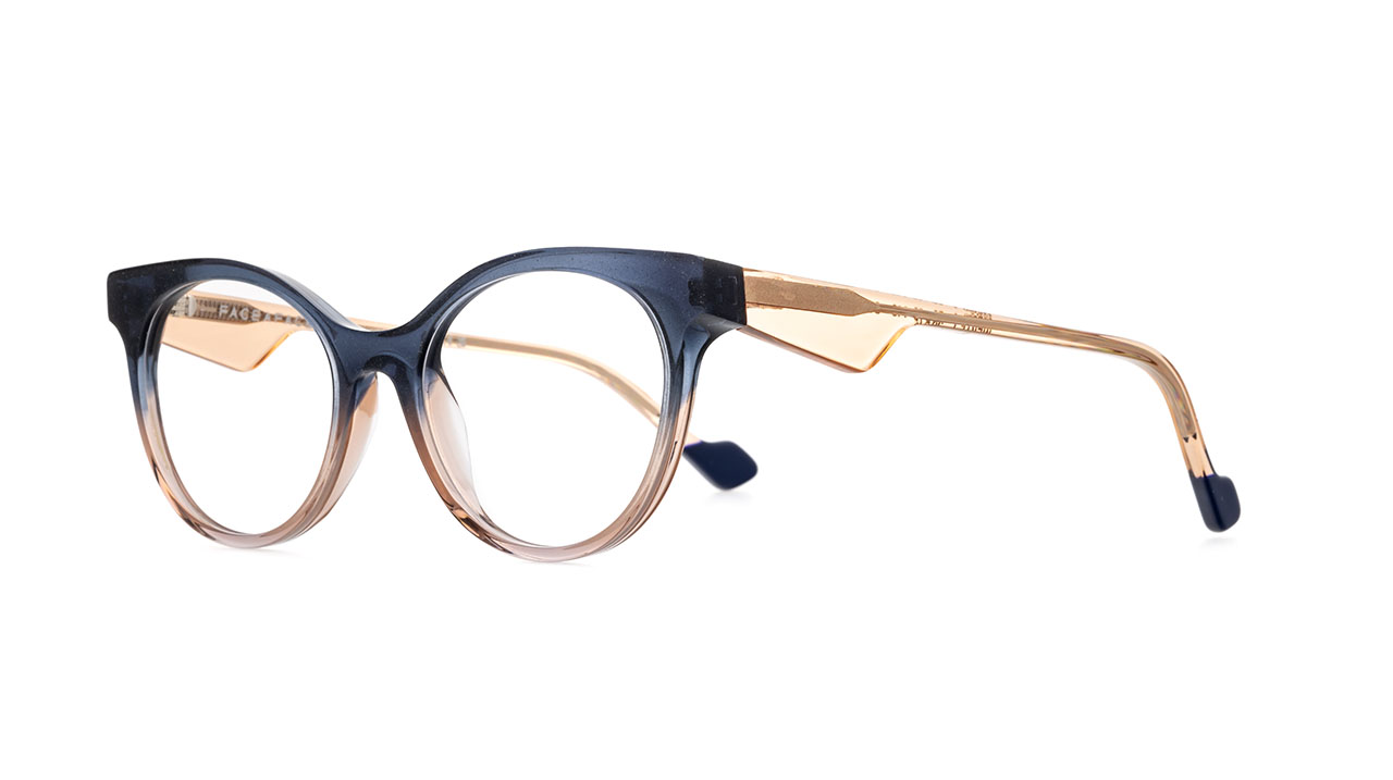 Paire de lunettes de vue Face-a-face Meryl 1 couleur bleu - Côté à angle - Doyle
