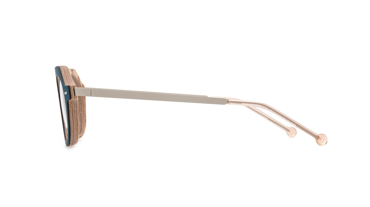 Paire de lunettes de vue Nina-mur Paola couleur turquoise - Côté droit - Doyle