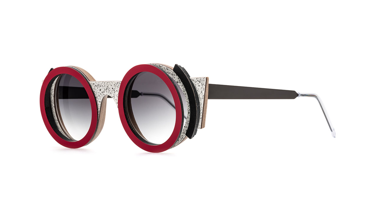Paire de lunettes de soleil Nina-mur Nathalie /s couleur rouge - Côté à angle - Doyle