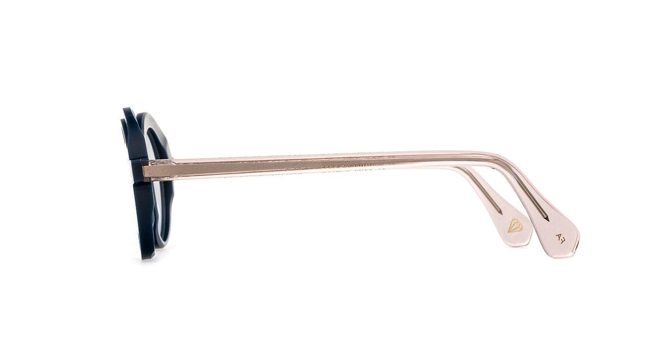 Paire de lunettes de vue La-brique-et-la-violette Min-joelle couleur bleu - Côté droit - Doyle