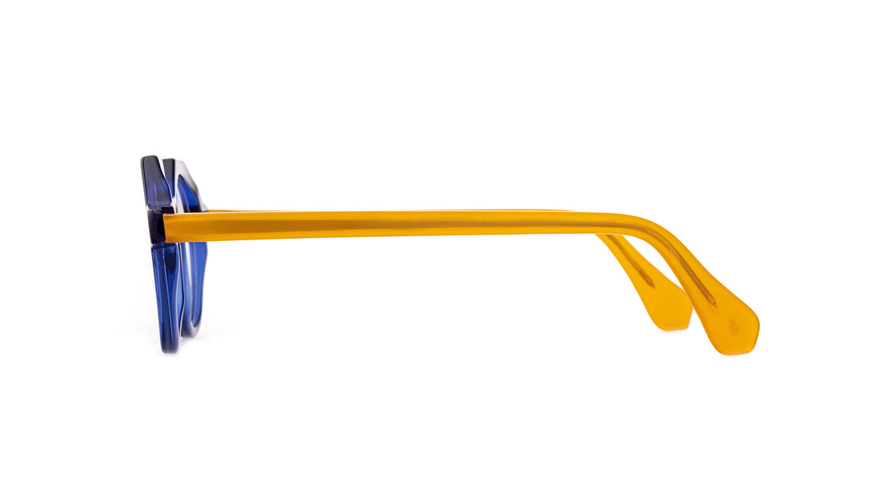 Paire de lunettes de vue La-brique-et-la-violette Tony couleur bleu - Côté droit - Doyle
