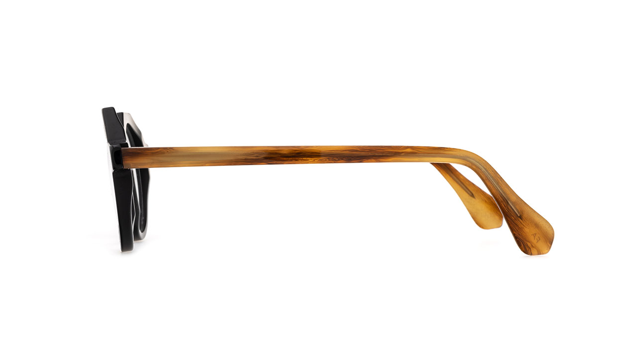 Paire de lunettes de vue La-brique-et-la-violette Tony couleur noir - Côté droit - Doyle