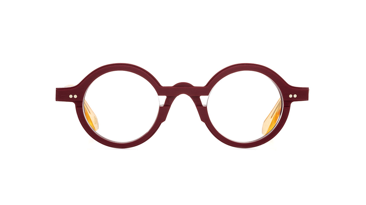 Paire de lunettes de vue La-brique-et-la-violette Min-leon couleur rouge - Doyle