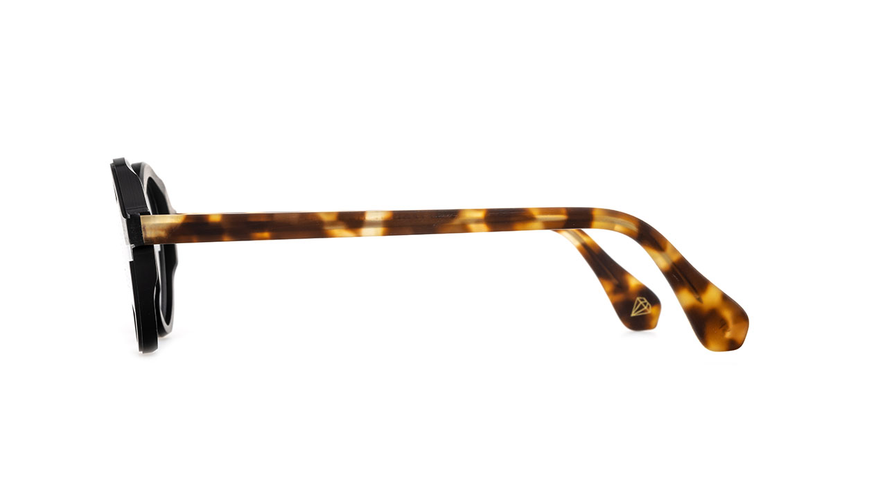 Paire de lunettes de vue La-brique-et-la-violette Min-leon couleur noir - Côté droit - Doyle