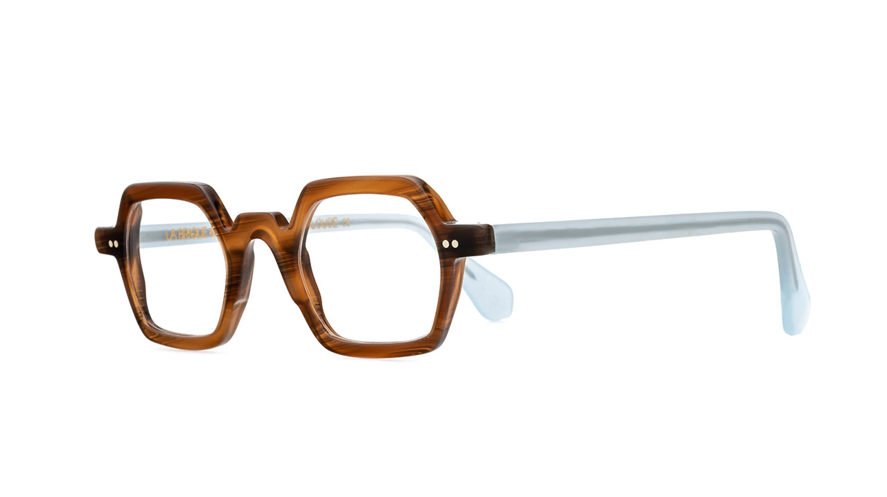 Paire de lunettes de vue La-brique-et-la-violette Squarro couleur brun - Côté droit - Doyle