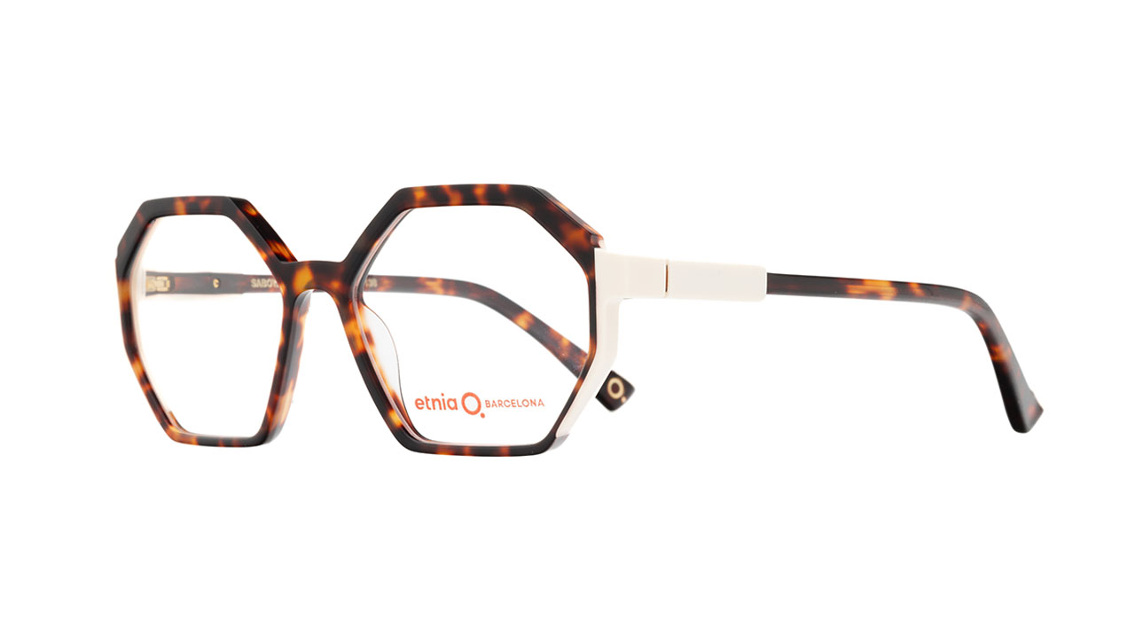 Paire de lunettes de vue Etnia-barcelona Saboya couleur brun - Côté à angle - Doyle