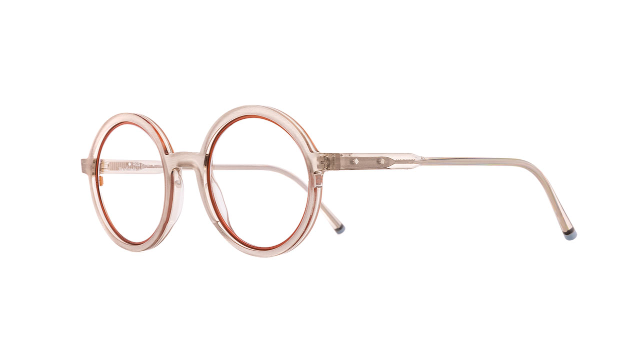Paire de lunettes de vue Res-rei Johnson couleur orange - Côté à angle - Doyle