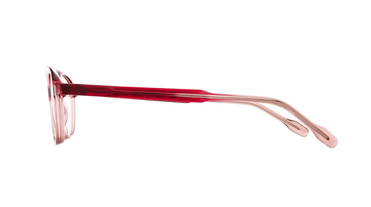 Paire de lunettes de vue Res-rei Dafne couleur rose - Côté droit - Doyle