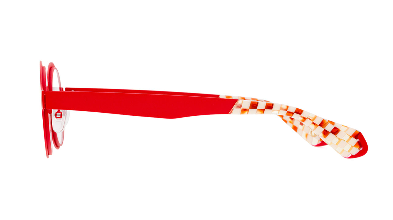 Paire de lunettes de vue Etnia-barcelona Brutal no.13 couleur rouge - Côté droit - Doyle