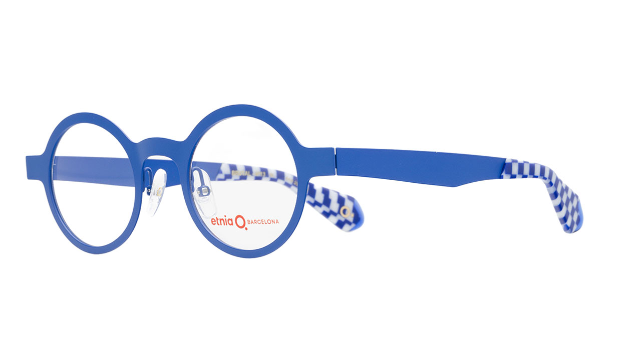 Paire de lunettes de vue Etnia-barcelona Brutal no.13 couleur bleu - Côté à angle - Doyle