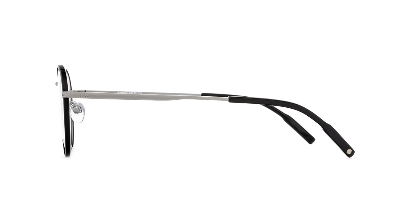 Paire de lunettes de vue Atelier-78 Billy couleur noir - Côté droit - Doyle