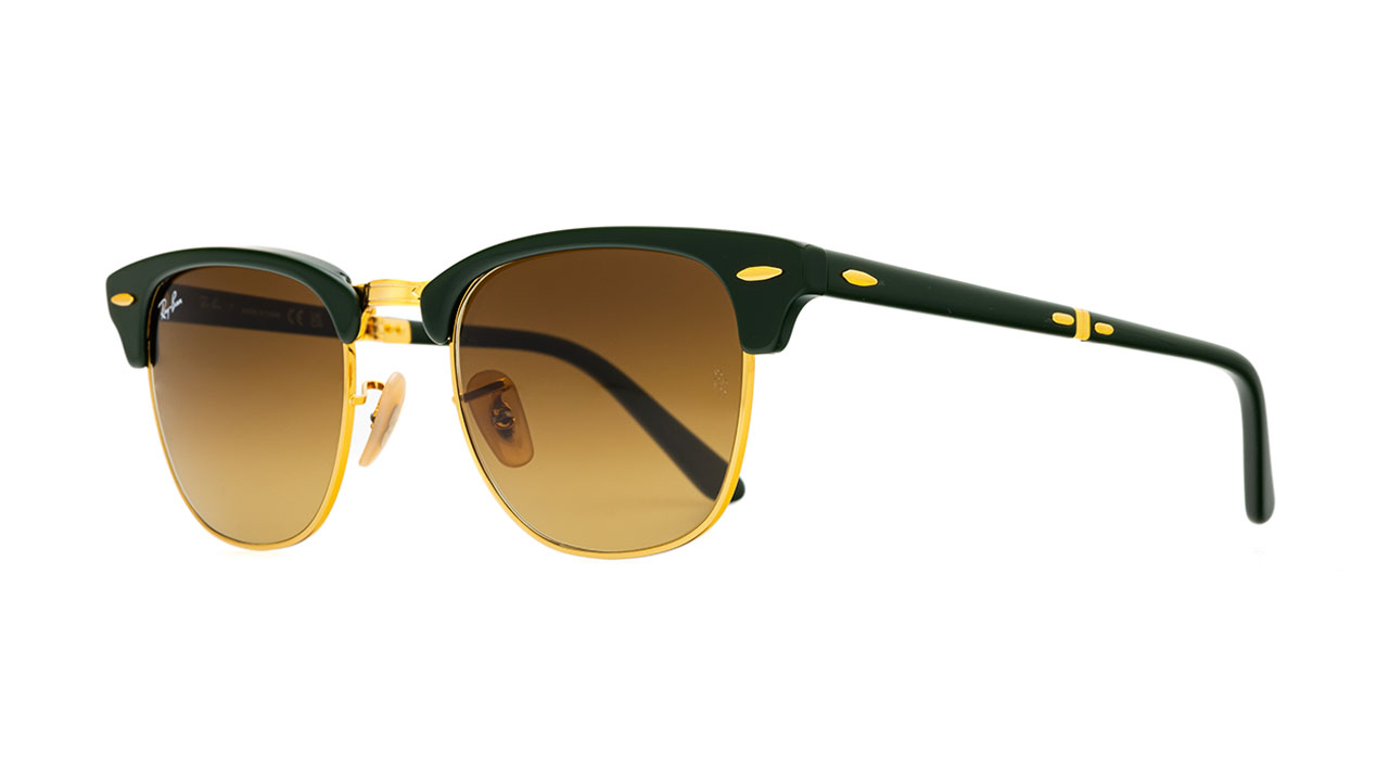 Paire de lunettes de soleil Ray-ban Rb2176 couleur vert - Côté à angle - Doyle