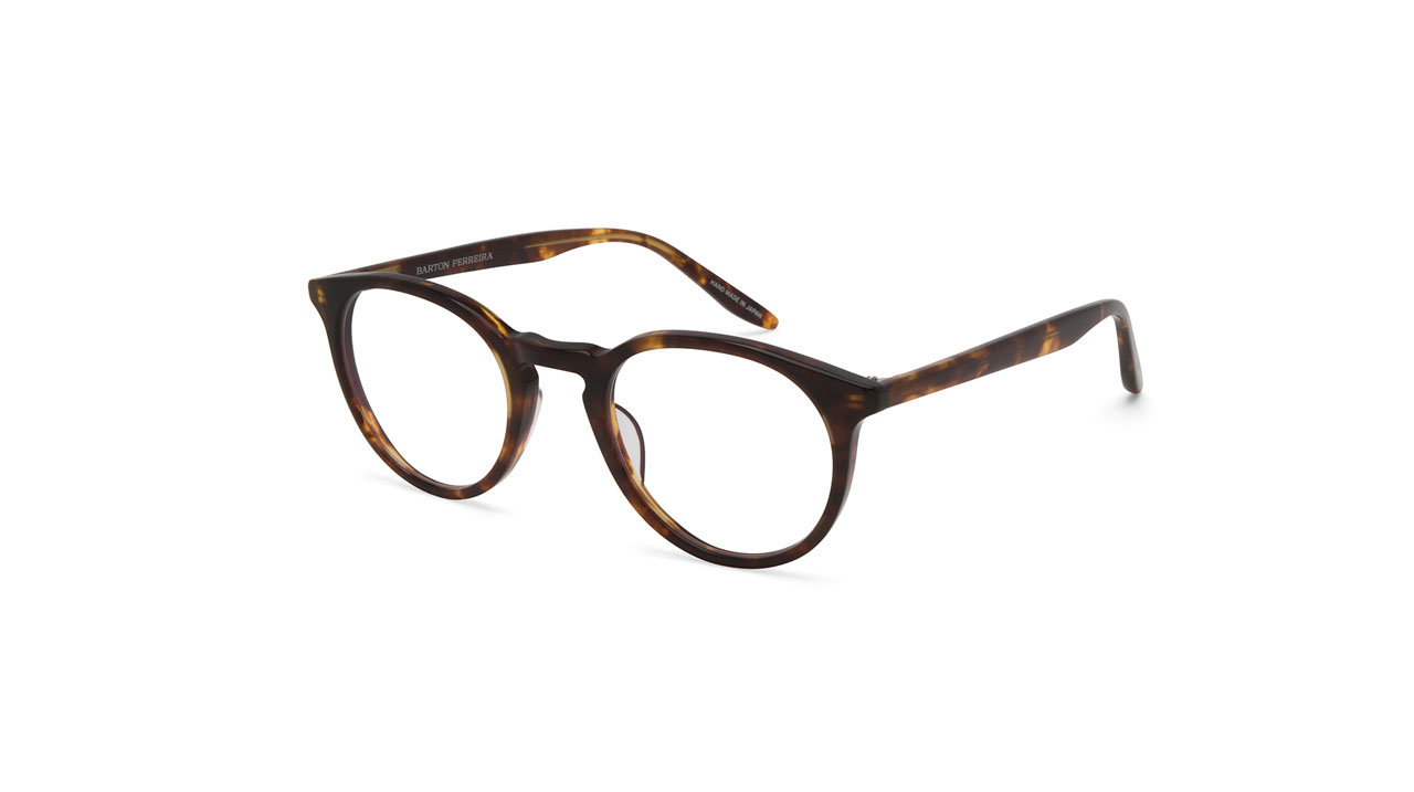 Paire de lunettes de vue Barton-perreira Princeton couleur brun - Côté à angle - Doyle