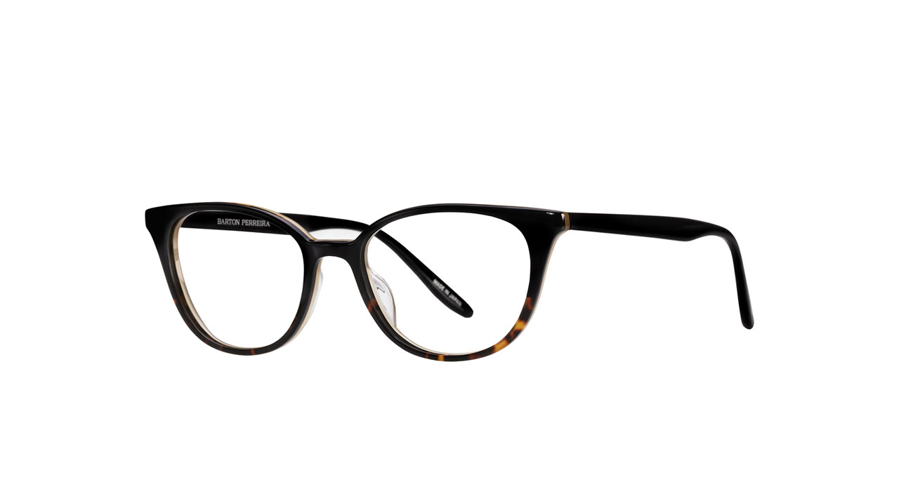 Paire de lunettes de vue Barton-perreira Elise couleur noir - Côté à angle - Doyle