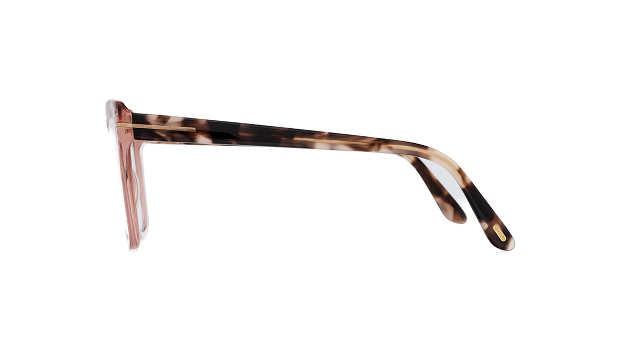 Paire de lunettes de vue Tom-ford Tf5826-b couleur rose - Côté droit - Doyle