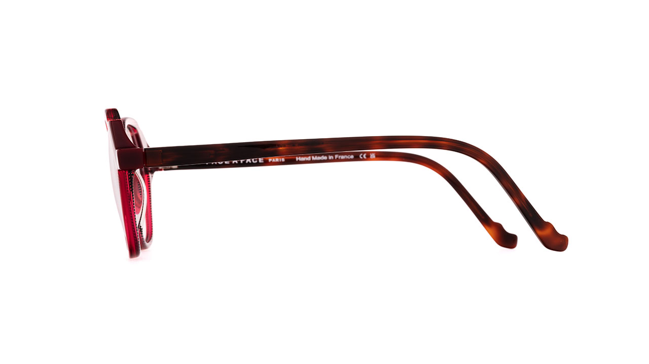 Paire de lunettes de vue Face-a-face Moves 1 couleur rouge - Côté droit - Doyle