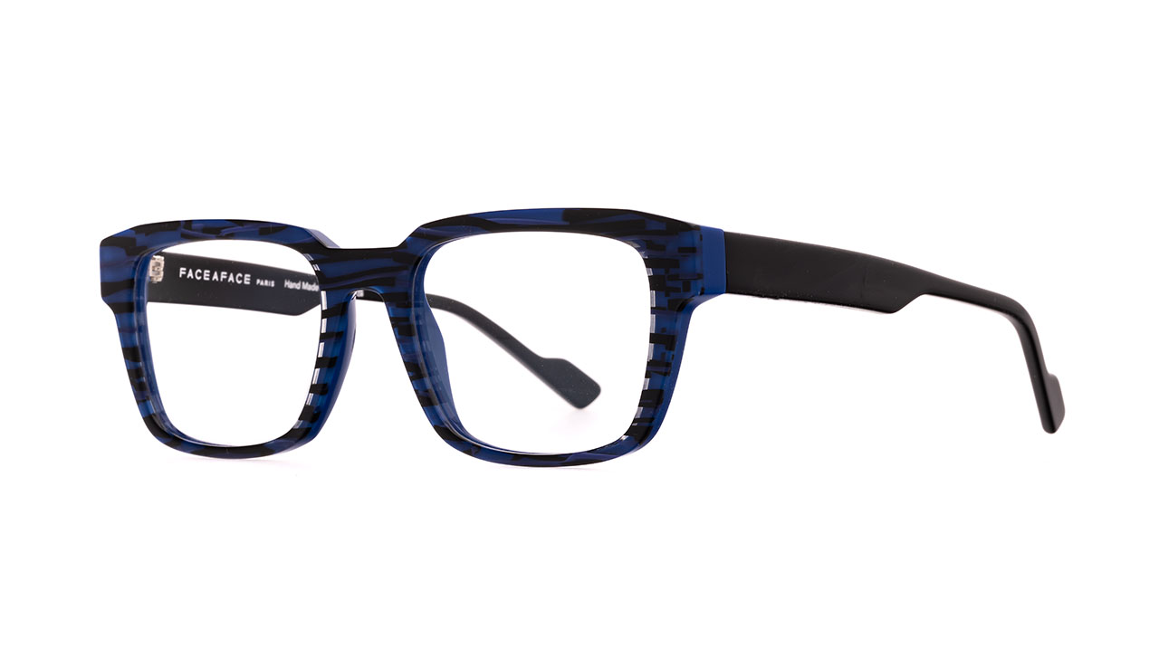 Paire de lunettes de vue Face-a-face Frank 2 couleur bleu - Côté à angle - Doyle