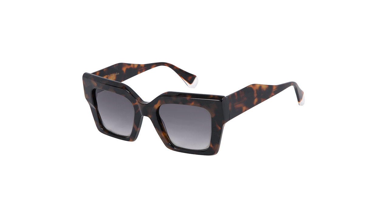 Paire de lunettes de soleil Gigi-studios Kendall /s couleur brun - Côté à angle - Doyle
