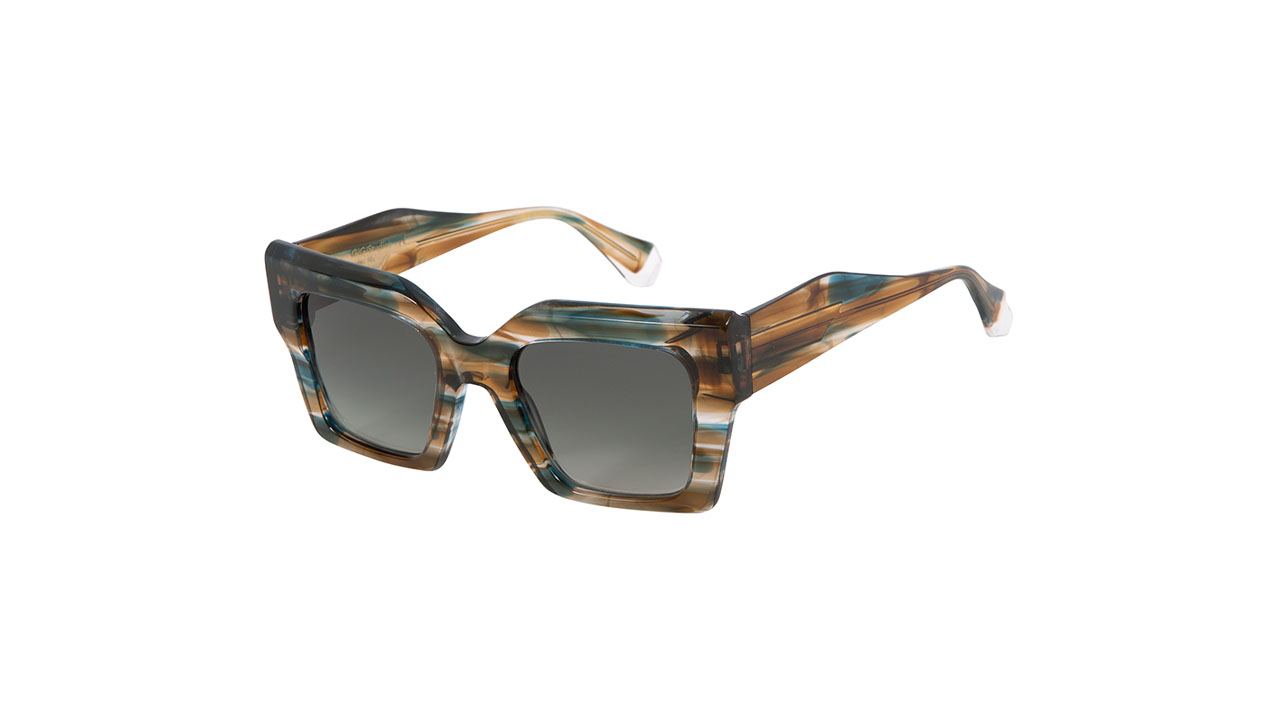Paire de lunettes de soleil Gigi-studios Kendall /s couleur sable - Côté à angle - Doyle