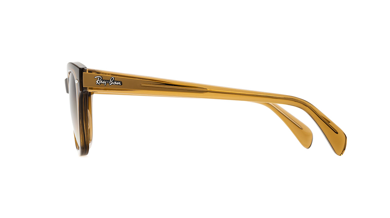 Paire de lunettes de soleil Ray-ban Rb0707s couleur brun - Côté droit - Doyle