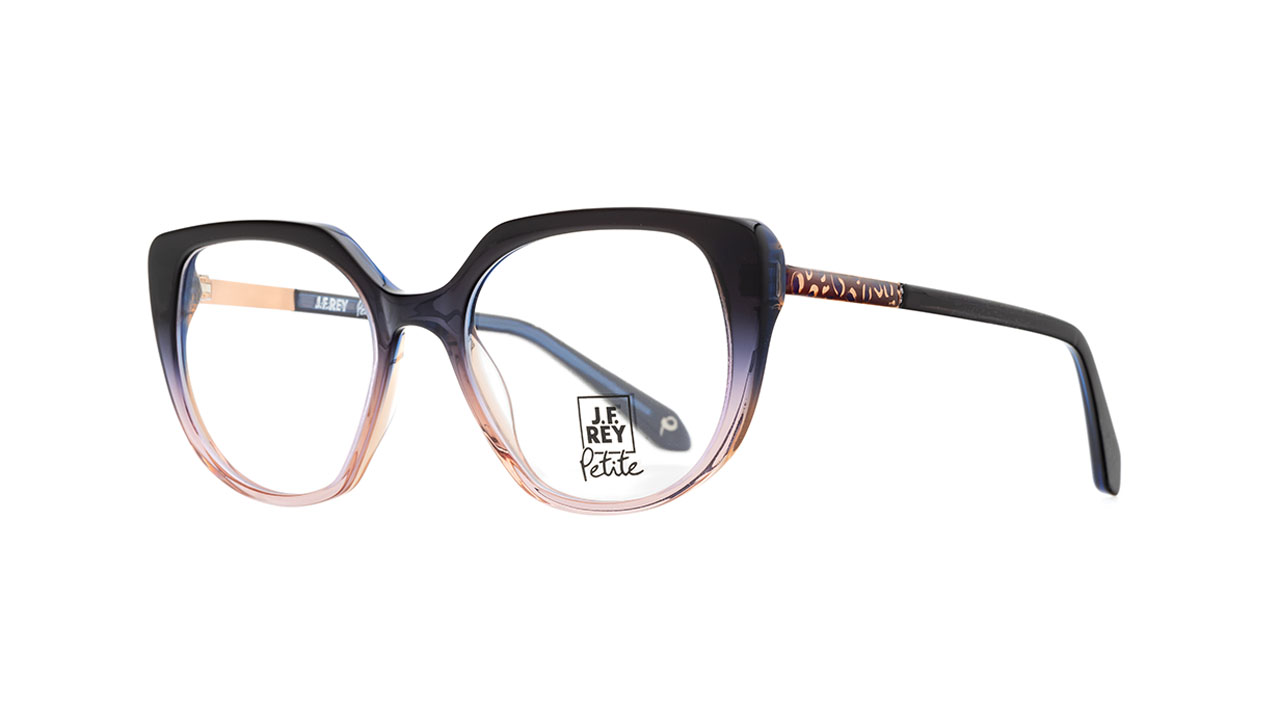 Paire de lunettes de vue Jf-rey-petite Pa093 couleur noir - Côté à angle - Doyle