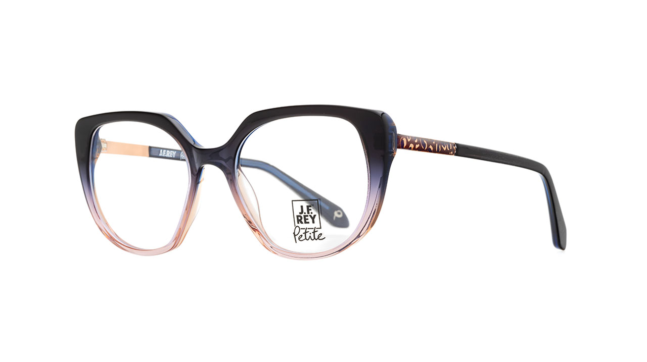 Paire de lunettes de vue Jf-rey-petite Pa093 couleur mauve - Côté à angle - Doyle