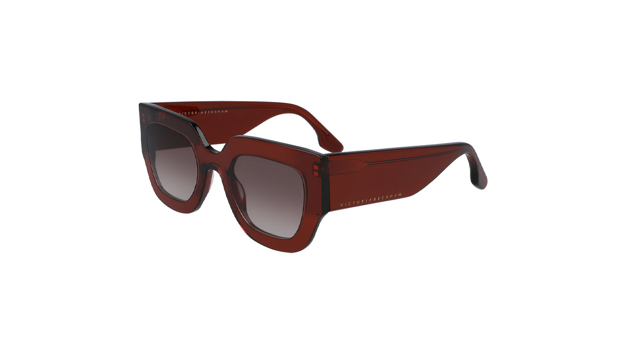 Paire de lunettes de soleil Victoria-beckham Vb606s couleur rouge - Côté à angle - Doyle