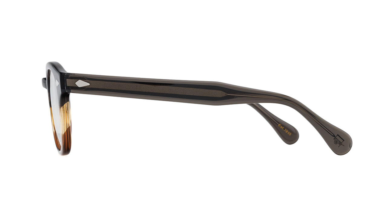 Paire de lunettes de vue Moscot Lemtosh couleur gris - Côté droit - Doyle