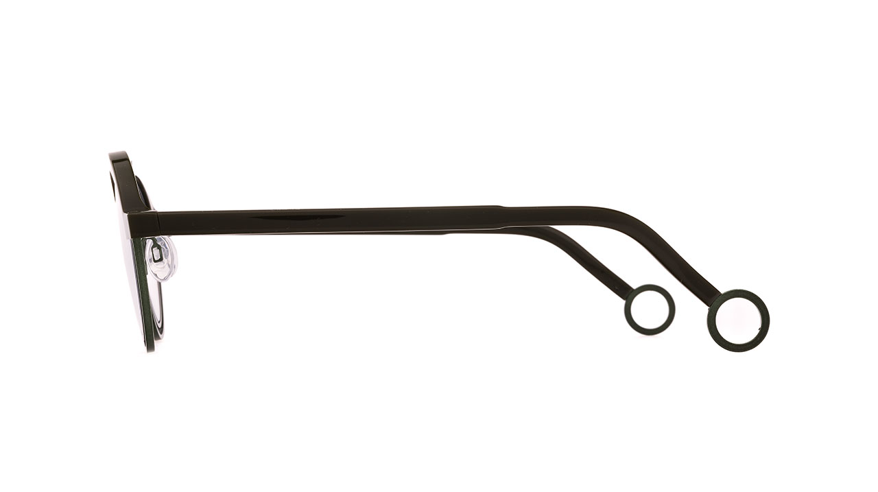 Paire de lunettes de vue Theo-eyewear Bumper couleur vert - Côté droit - Doyle