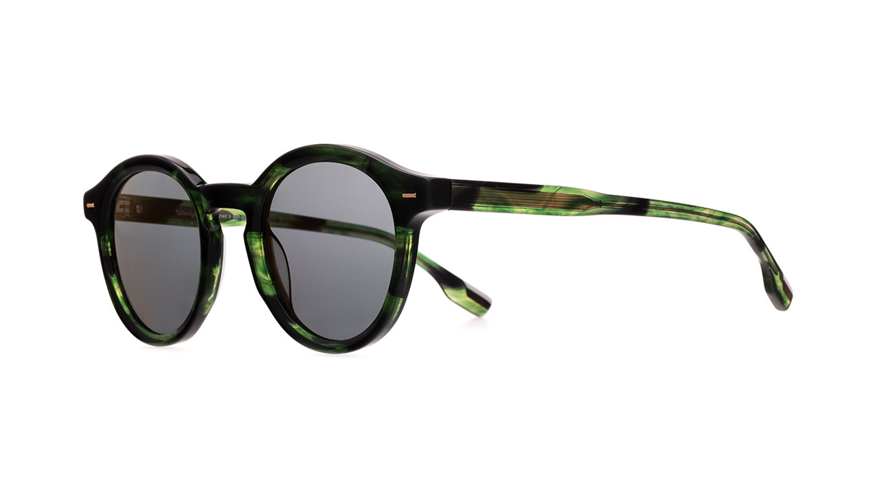 Paire de lunettes de soleil Woodys Cohen /s couleur vert - Côté à angle - Doyle