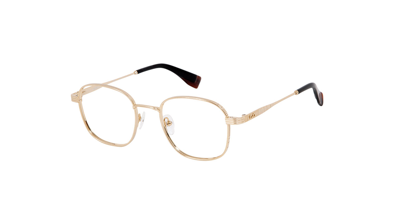 Paire de lunettes de vue Gigi-studios Freud couleur noir - Côté à angle - Doyle