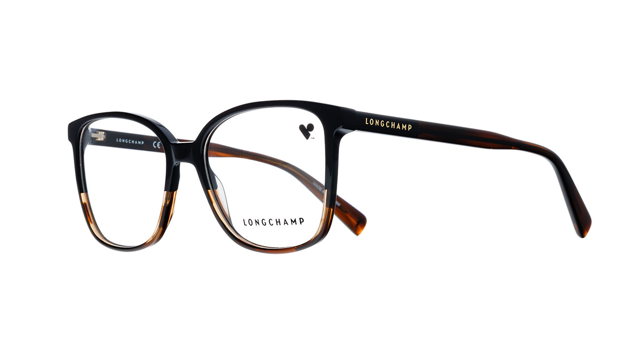 Paire de lunettes de vue Longchamp Lo2691 couleur bleu - Côté à angle - Doyle