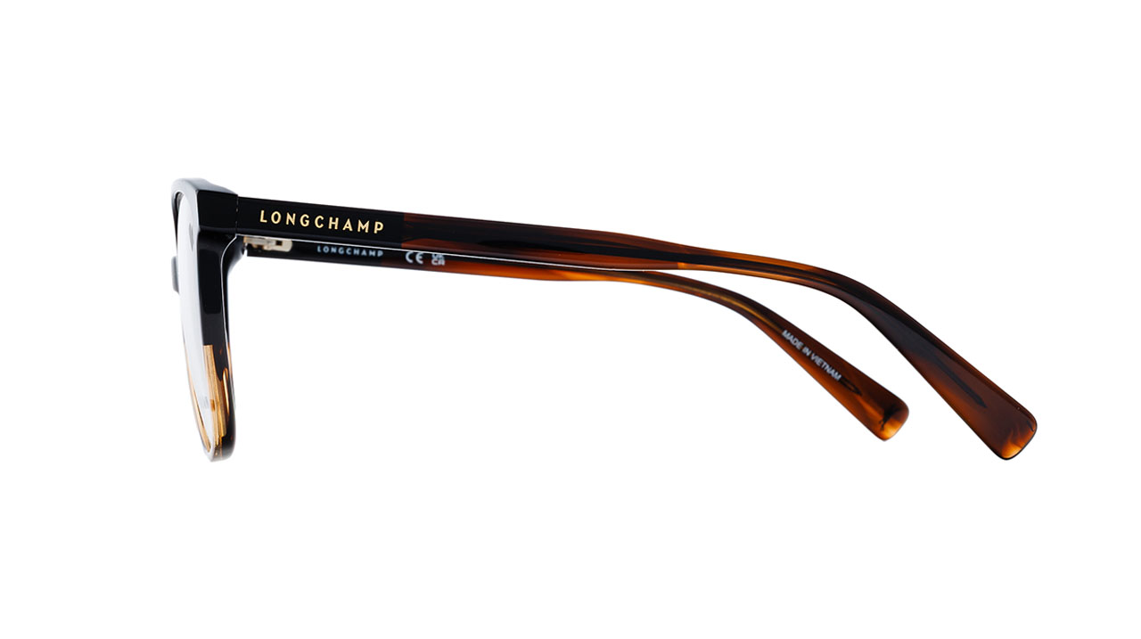 Paire de lunettes de vue Longchamp Lo2691 couleur bleu - Côté droit - Doyle