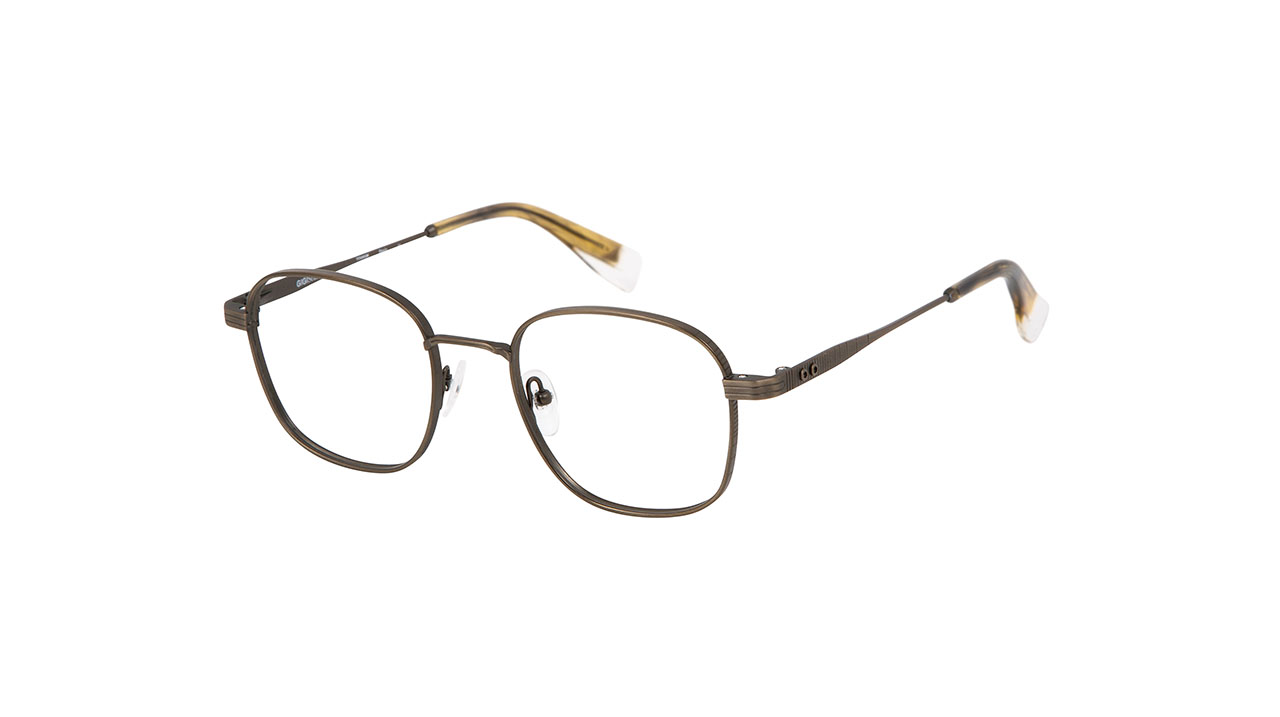 Paire de lunettes de vue Gigi-studios Freud couleur brun - Côté à angle - Doyle